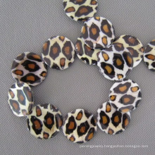Big Leopard Disc Shell Beads (JWB2008)